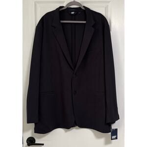Lands' End New Ponte Knit Men's Blue Navy Sports Blazer Jacket Size 3XL